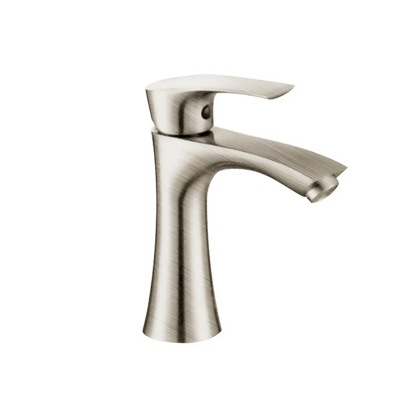 

Manufacturers Direct Selling Zinc Alloy Single Cold Basin Faucet Brushed Models Hand Washing Wash Basin Bathroom Faucet Wholesal