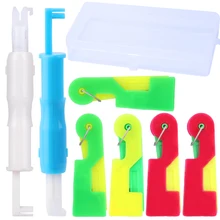 

LMDZ 7Pcs Sewing Machine Needle Threader Automatic Quick Threader Stitch Insertion Tool Elderly Guide Needle Easy Device