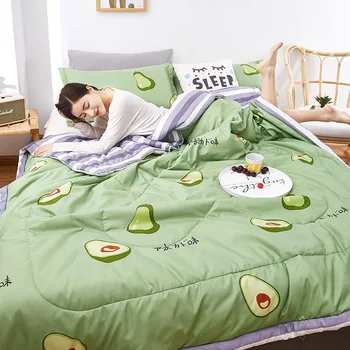 

Air conditioning is cool in summer thin summer quilt s student double thin quilt spring and autumn quilt core+2 pillowcase