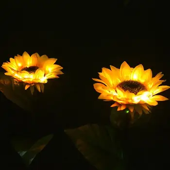 

Beautiful Solar Sunflower Light IP66 66*15 Cm Energy Saving Atmosphere Solar Landscape Lights Eco-Friendly Spot Lamp