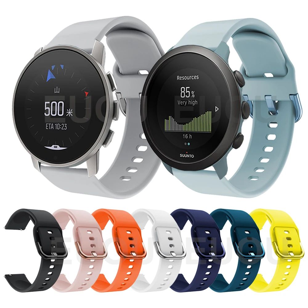 Ремешок силиконовый для SUUNTO 9 PEAK мягкий сменный Браслет наручных часов 3 |