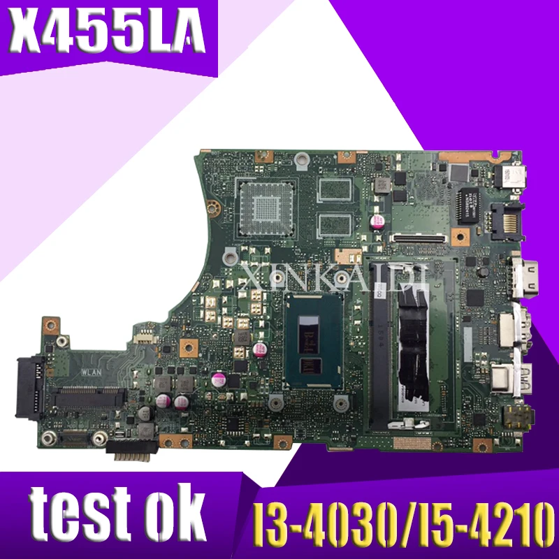 X455LA motherboard For ASUS X455L X455LJ X455LN X455LD X455LAB A455L F455L K455L Laptop mainboard 4G RAm i3/i5 EDP/LVDS | Компьютеры и