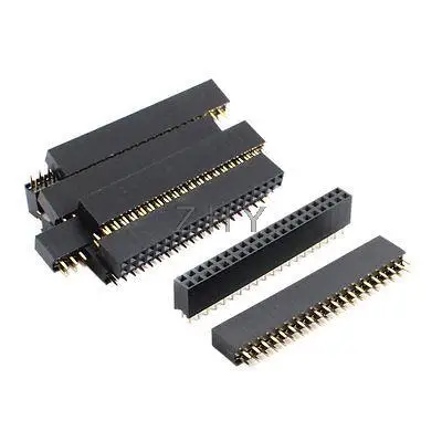 

2.54mm 2x20 40-Pin Female Pin Header Socket Connector Strip 10 Pcs