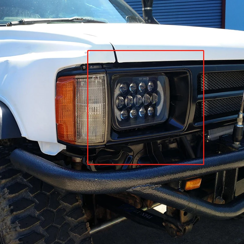 7X6 5X7 светодиодная фара 85 Вт DRL для 1984-2001 Jeep Cherokee XJ квадратная 1986-1995 Wrangler YJ |
