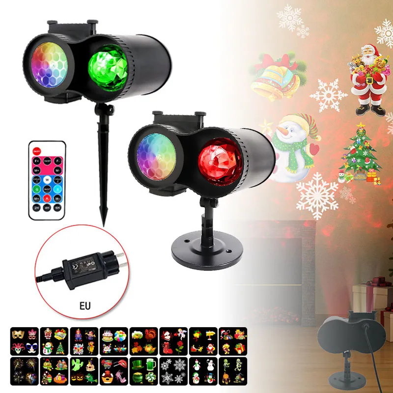 

Lamp Moving Snow Snowflake Stage Light LED Outdoor Remote Controller 15W AC100-240V Moving Snowflake Stage Light