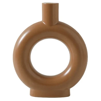 

Nordic Small Ceramic Vase Desktop Crafts Home Living Room Wine Cabinet Decor Dried Flower Arrangement Turkish Handmade Vase Gift