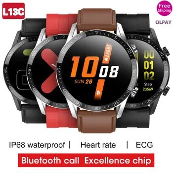 

L13C Smart Watches 2020 Smart Bracelets ECG Heart Rate Blood Pressure Pedometer IP68 Waterproof Bluetooth Smartbands PK L12 L13