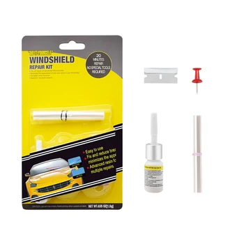 

1SETCar Windshield Repair Kit Auto Glass Crack Repair Tools with Repair Resin for Car Windshield Crack Crevice Crater and Scratc
