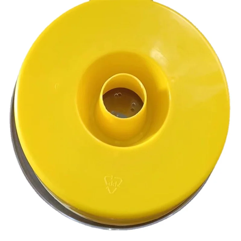 

5PCS yellow round feeder bee feeder round top feeder water feeder beehive feeding trough