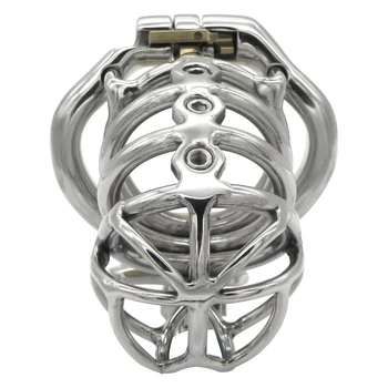 Ergonomic Stainless Steel Stealth Lock Male Chastity Device,Cock Cage,Penis Lock,Cock Ring,Chastity Belt,S069 6