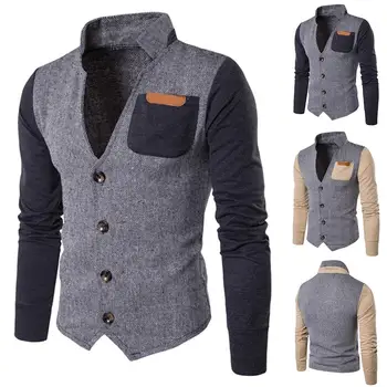 

Jacket men autumn and winter coat stand collar cardigan jacket Sweater Jacket Slim