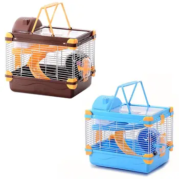 

Hamster Cage Transparent Skylight Double Dream Castle Luxury Mini Cages Hamster Luxury Castle