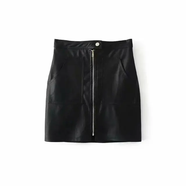 

Europe And America WOMEN'S Dress 2020 Spring New Style Europe And America Fashion Trend of the Wind Zipper Skirt