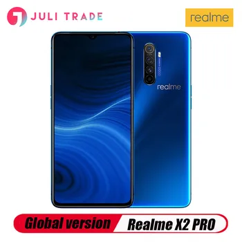 

Global version OPPO realme X2 Pro 6.5" NFC Snapdragon 855 Plus 64MP Quad Camera Smartphone Cellphone 50W Super VOOC Fast charger
