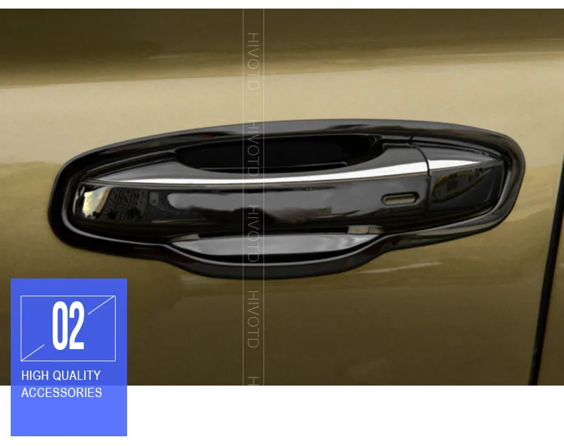 Hivotd для Skoda Kodiaq шкода кодиак ABS Хромированная дверная ручка Крышка отделка автомобиля-Стайлинг Защита аксессуары украшения части ，автотовары аксессуары для авто