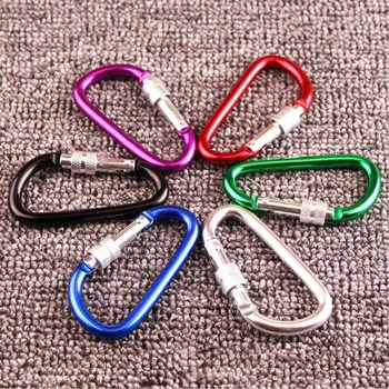 

20Pcs Carabiner Diameter 6.5mm Rock Climbing Equipment Hike Camping Snap Clips Carabiner Keychain Hook Outdoor Survival Tools