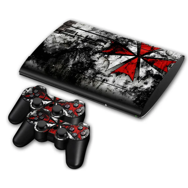 New design for Ps3 super slim 4000 Console and Controllers stickers for ps3 slim 4000 vinyl sticker