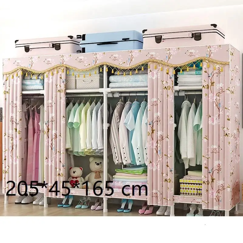 Version S Penderie Chambre Rangement Armario Tela Moveis Para Casa Ropero, мебель для дома, спальни, шкаф, Mueble De Dormitorio, шкаф - Цвет: Version S