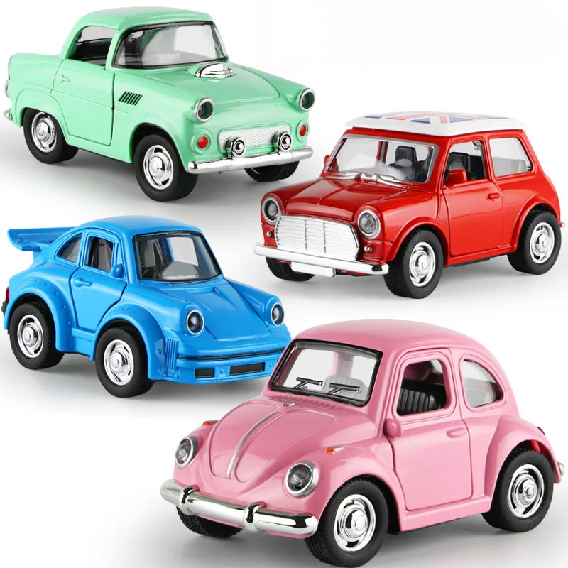 12pcs die-cast metal carro brinquedos puxar para trás corrida carro criança  mini carros de brinquedo crianças veículos presentes festa favorece Goodie