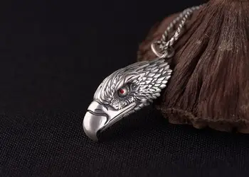 

999 sterling Silver eagle Men's pendant charm jewelry gift A3403