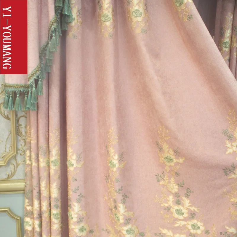 

High quality embroidery window shade for Living Room window curtains Bedroom Embroidered Tulle Curtain Hotel modern Home Decor