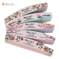 3/5/10pcs lot New Nail File Flower Printed Nail buffer Colorful Lime a ongle 80/100/150/180/240 Professional Manicure Tools 1