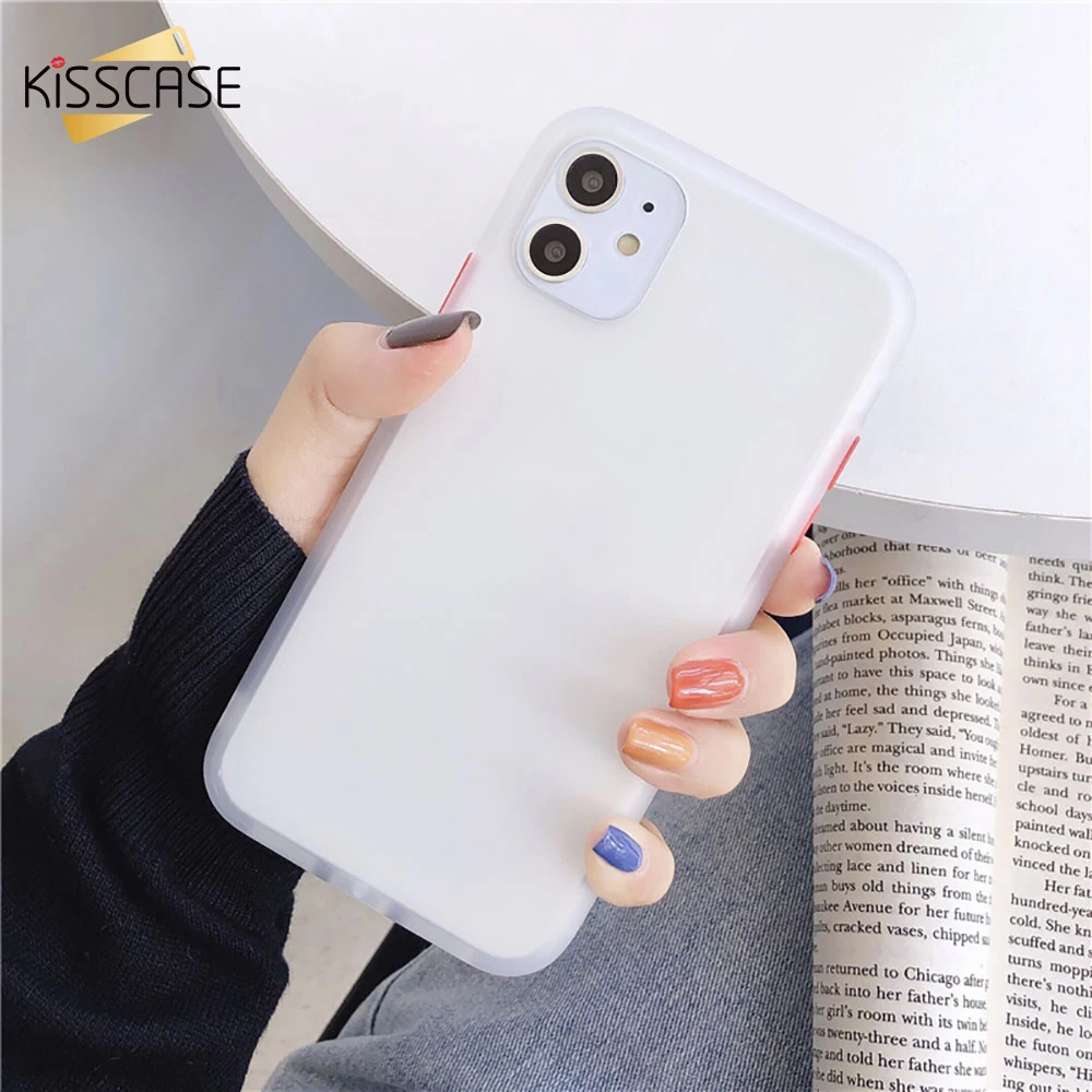 KISSCASE 2 in 1 Protective Phone Case for iPhone 11 Pro Max TPU Ultra-thin Cases 6 7 8 XS MAX X XR Coque |