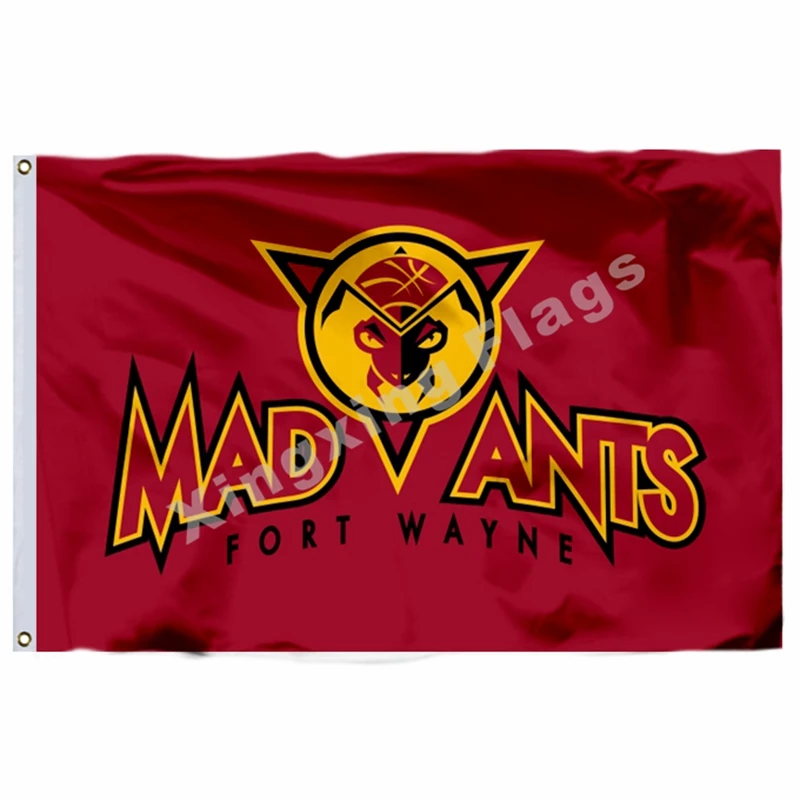 Fort Wayne Mad Ants НБА DL-Maine красные когти флаг баннер с модифицированным флагом США 3ft X 5ft полиэстер летающий размер 90X150 см - Цвет: Fort Wayne Mad Ants