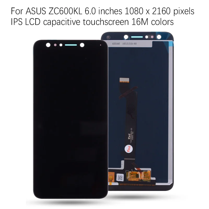 Дисплей для Asus ZenFone 5 Lite ZC600KL LCD в сборе с тачскрином 6.0'' черный белый