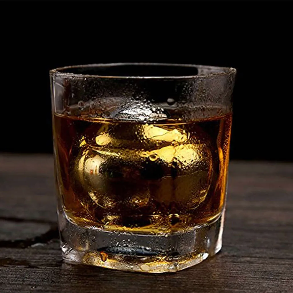 Stainless Steel Ice Cubes Bucket Reusable Metal Chilling Stones Cooler Whisky Keep Cold rapid colling Barware Whiskey Stones Ice Bucket Whiskey Ice Cubes Set
