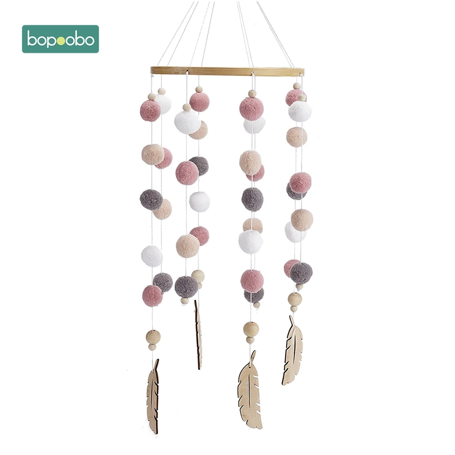 Peachy Bopobo детская Мобильная подвесная погремушка, игрушки, заводная Музыкальная шкатулка, вешалка, сделай сам, подвесная детская кроватка, мобильная кровать, колокольчик, игрушечный держатель, кронштейн - Цвет: Peachy