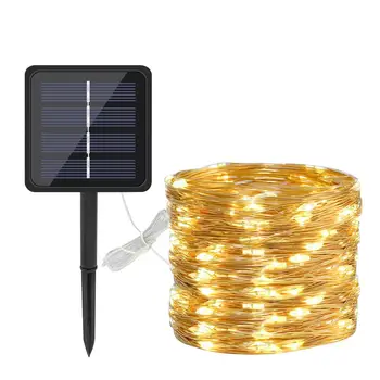 

Outdoor Solar String Fairy Lights 20M LED Solar Lamps 200leds Waterproof Copper Wire Lamp String 8 Modes Multicolor Fairy Light