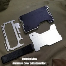 Металлический зажим EDC оборудование кошелек Тактический Многофункциональный кошелек карта посылка армейские фанаты открытый кемпинг инструмент для выживания оружие