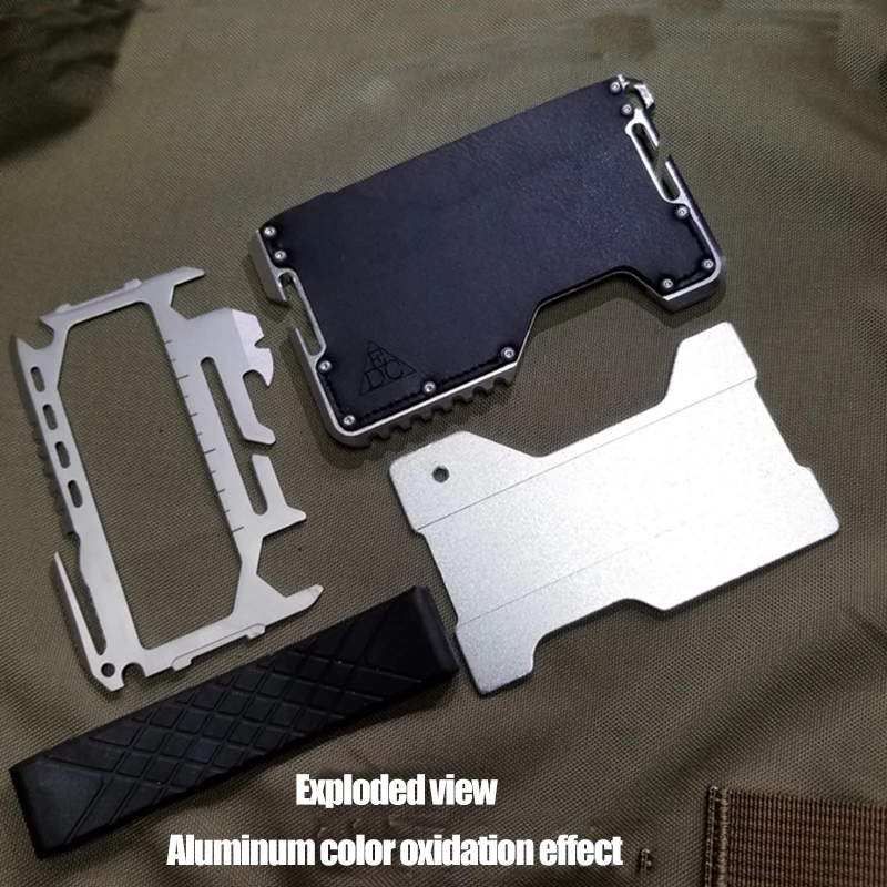 

Metal Clip EDC Equipment Wallet Tactical Multi-function Wallet Card Package Army Fans Outdoor Camping survival weapon tool