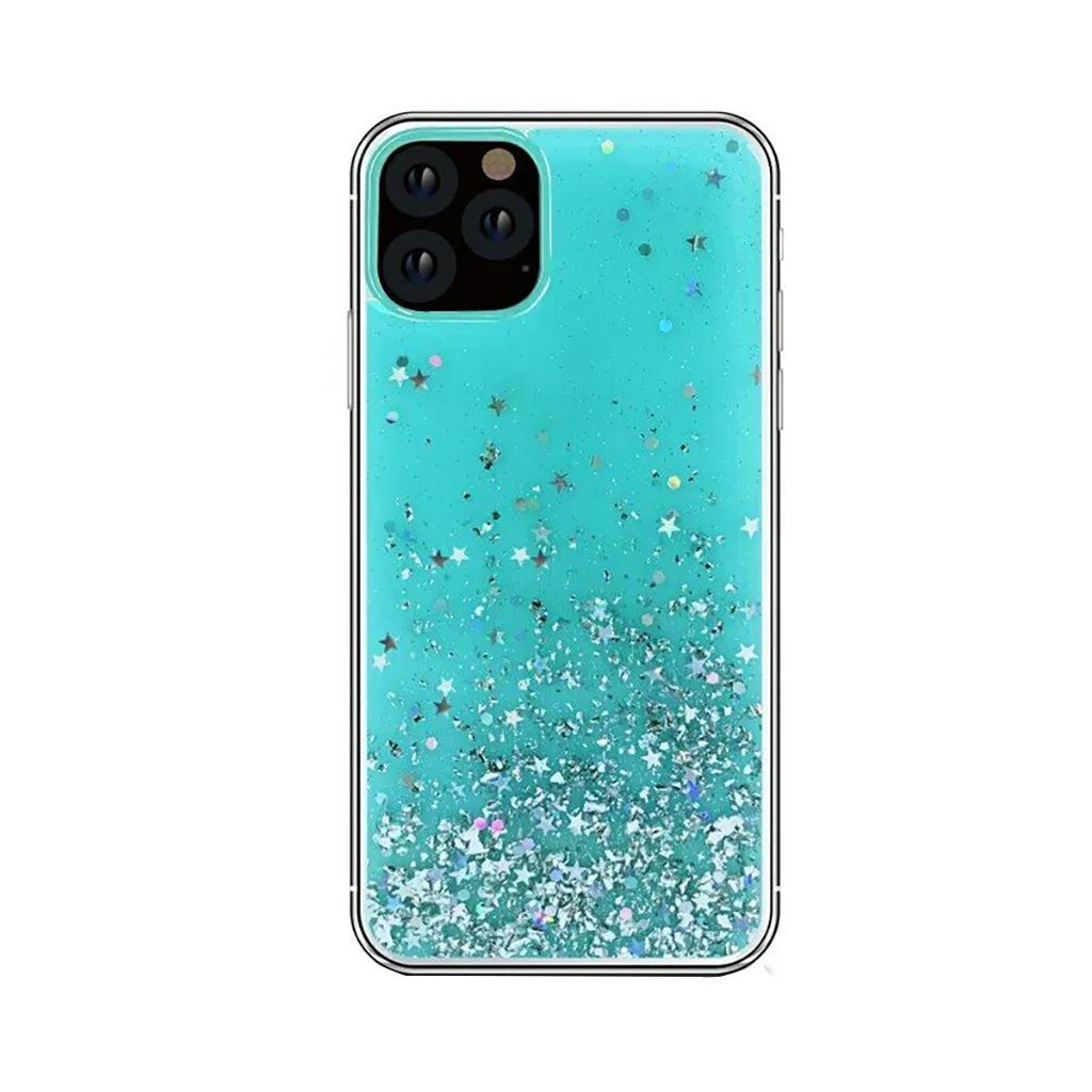 Силиконовый Блестящий со стразами и пайетками чехол для телефона для Iphone 11 Pro Max ультра тонкий мягкий прозрачный чехол хипстер креативный