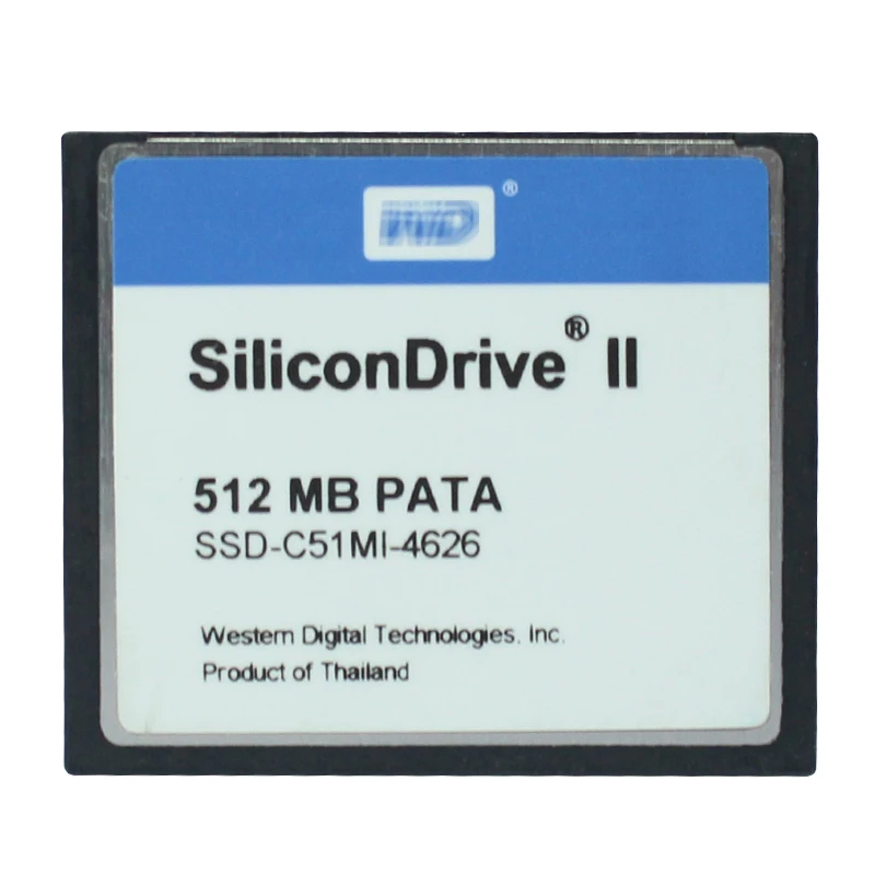Storage Vintage SSD PATA 512MB 2 Schede Memoria WD SiliconDrive 512 MB ...