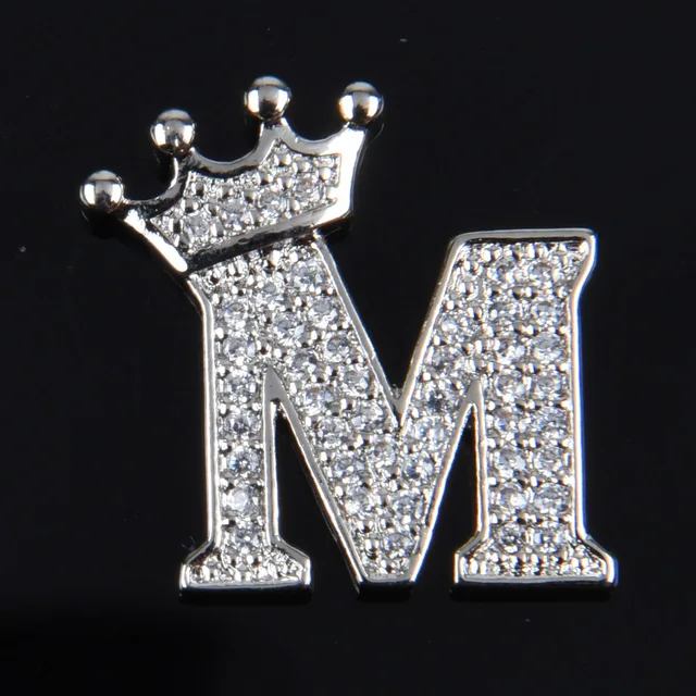 Hot Sale Metal Croc Shoe Charms Crown Letter Bling Rhinestone Shoes Decorations High Quality Butterfly Wristband Accessories g1013