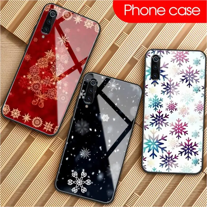 Snowflakes In Winter Phone Case Tempered Glass For XiaoMi 8SE 6 8lite MIX2S Note 3 Redmi 7 5 4 6A 5Plus 4X | Мобильные телефоны и