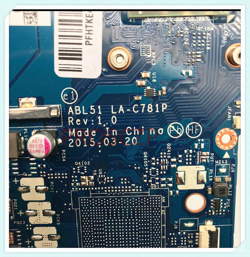 Mainboard para hp 15-af Computador Portátil Placa-mãe Abl51 La-c781p w A6-5200u Cpu 100 Completo Funcionando Bem 827705001 827705501 828116601 - Imagem 4