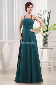 

free shipping 2020 plus size floor length green chiffon formal brides maid dress maxi dress long Mother of the Bride Dresses