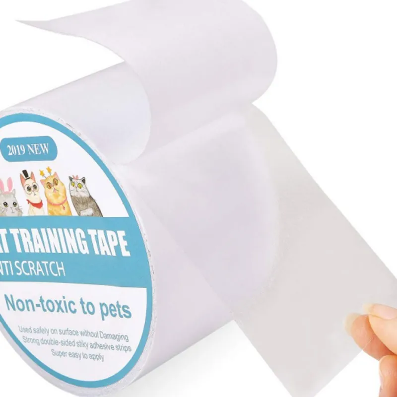 

Anti-Scratch Pet Cat Training Tape Scratch Guard Mat Furniture and Leather Scratch Guard Protector Tape for Cats Pets Gatos