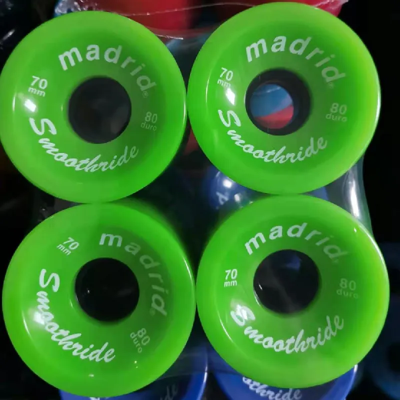Skateboard Accessories Skateboard Wheel 4pcs 70mm 51mm 80 duro Longboard Wheel for 70mm Skateboard Tire 80A Durable Elastic PU