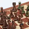 Metal Glossy Golden And Silver Chess Pieces Solid Wooden Folding Chess Board High Grade Professional Chess Games Set Gift 2
