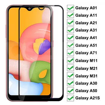 

Tempered Glass For Samsung Galaxy A01 A11 A21 A31 A41 A51 A71 Screen Protector Glass A21S M11 M21 M31 A30 A50 Protective Glass
