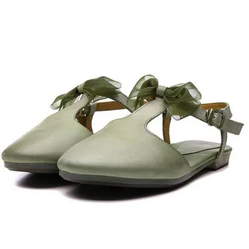 

YourSeason Genuine Leather Summer Ladies Beach Shoes 2020 New Buckle Strap Casual Butterfly-knot Flat With Women Soft Sandals