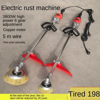 

Electric rust remover Wire wheel grinding machine Iron steel structure deck steel plate polishing machine