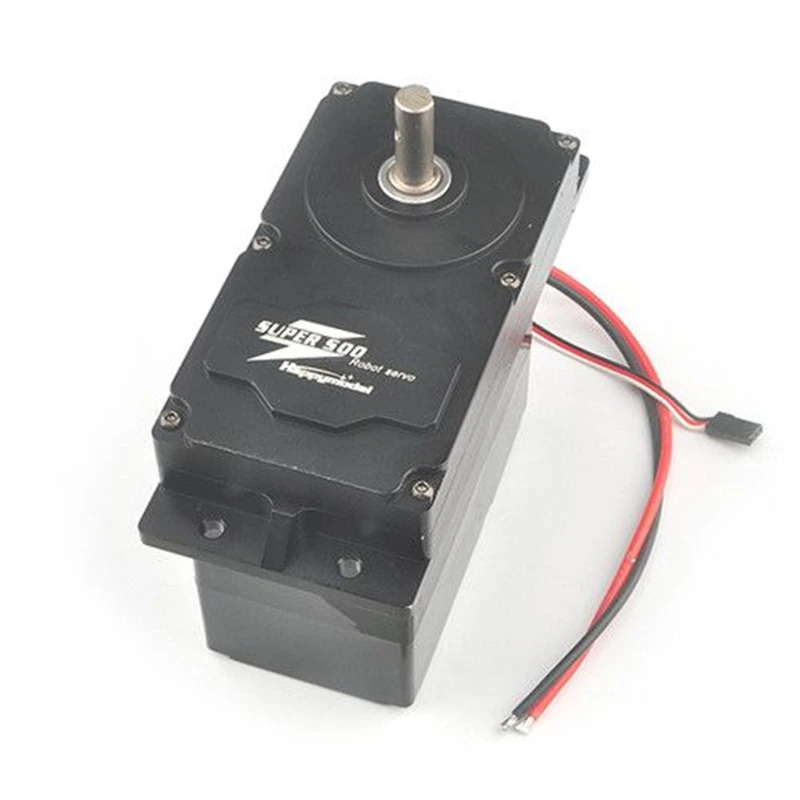 

SUPER500 High Torque Metal Servo 500kg.cm 0.5S/60 Degree BEC 5V CNC 1-2MS for DIY Large Robot Arm Parts AI equipment