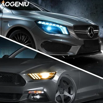 

AOGENIU LED Daytime Running Lights Flexible Soft Turn Signal Lamps Brake Strip Wire Rope Tube Cable Strip Light Car Accessories