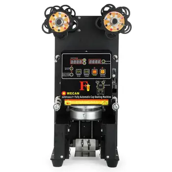 

Stainless steel Electric Fully-automatic Bubble Tea Cup Sealing Machine 420W 500-650 Cups/Hr