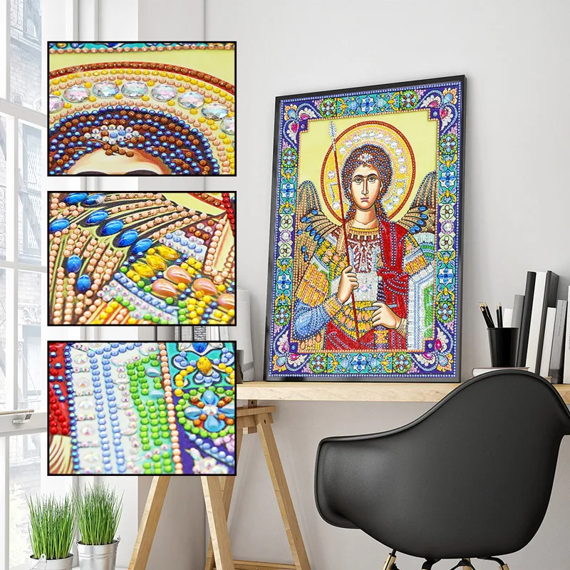 DIY 5D Diamond Mosaic Icon Diamond Painting Embroidery Big Special Stone Beadwork Pearl Crystal Orthodox Sale (14)